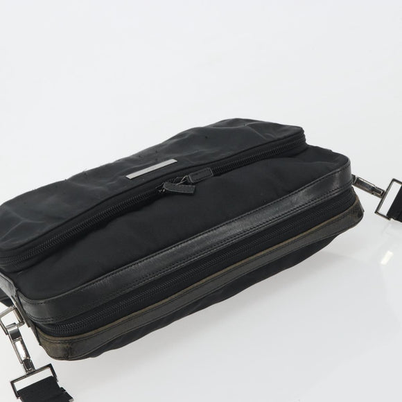 GUCCI Shoulder Bag Canvas Black Silver 001 3294 Auth gh2268
