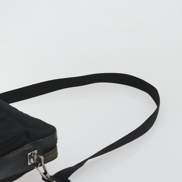 GUCCI Shoulder Bag Canvas Black Silver 001 3294 Auth gh2268