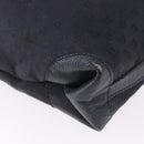 FENDI Hand Bag Canvas Navy Black Auth gh2269-10