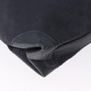 FENDI Hand Bag Canvas Navy Black Auth gh2269-12