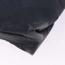 FENDI Hand Bag Canvas Navy Black Auth gh2269-13