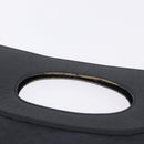 FENDI Hand Bag Canvas Navy Black Auth gh2269-8