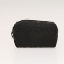 Coach Signature Pouch PVC Leather 5Set Beige White Auth gh227-12