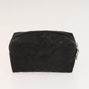 Coach Signature Pouch PVC Leather 5Set Beige White Auth gh227-13