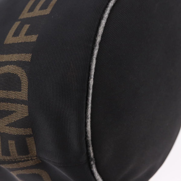 FENDI Hand Bag Canvas Black Auth gh2270