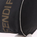 FENDI Hand Bag Canvas Black Auth gh2270-12