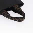 FENDI Hand Bag Canvas Black Auth gh2270-7