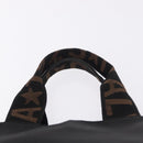 FENDI Hand Bag Canvas Black Auth gh2270-8