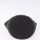 FENDI Hand Bag Canvas Black Auth gh2270-9