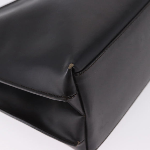 GUCCI Shoulder Bag Leather Black Silver 001 3015 Auth gh2272
