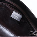 GUCCI Shoulder Bag Leather Black Silver 001 3015 Auth gh2272-16