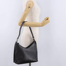 GUCCI Shoulder Bag Leather Black Silver 001 3015 Auth gh2272-26