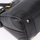 GUCCI Hand Bag Leather Black Gold Tone 000 106 1325 Auth gh2273-13