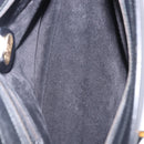 GUCCI Hand Bag Leather Black Gold Tone 000 106 1325 Auth gh2273-18