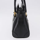 GUCCI Hand Bag Leather Black Gold Tone 000 106 1325 Auth gh2273-4