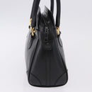 GUCCI Hand Bag Leather Black Gold Tone 000 106 1325 Auth gh2273-5