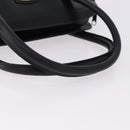 GUCCI Hand Bag Leather Black Gold Tone 000 106 1325 Auth gh2273-7
