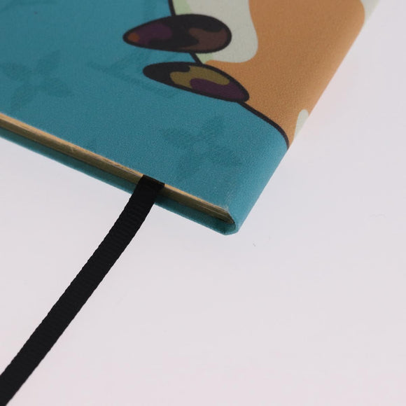 LOUIS VUITTON × TM Monogram Notebook MM Jane Light Blue LV Auth gh2275M