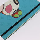 LOUIS VUITTON × TM Monogram Notebook MM Jane Light Blue LV Auth gh2275M-9
