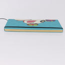 LOUIS VUITTON × TM Monogram Notebook MM Jane Light Blue LV Auth gh2275M-3