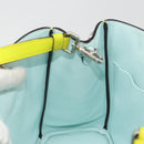Christian Dior Diorissimo Hand Bag Leather 2way Yellow Silver Auth gh2276A-21