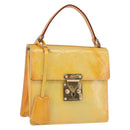 LOUIS VUITTON Monogram Vernis Spring street Hand Bag Gris M91029 LV Auth gh2277-1