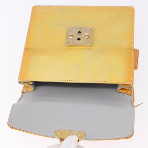LOUIS VUITTON Monogram Vernis Spring street Hand Bag Gris M91029 LV Auth gh2277