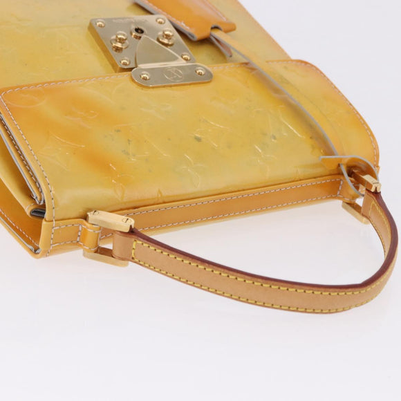 LOUIS VUITTON Monogram Vernis Spring street Hand Bag Gris M91029 LV Auth gh2277