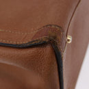 GUCCI Bamboo Hand Bag Leather Brown Gold Tone 002 2853 0260 0 Auth gh2279-15