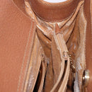 GUCCI Bamboo Hand Bag Leather Brown Gold Tone 002 2853 0260 0 Auth gh2279-23