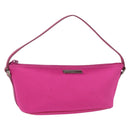GUCCI Accessory Pouch Canvas Pink Silver 039 1103 Auth gh2280A-1