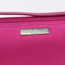GUCCI Accessory Pouch Canvas Pink Silver 039 1103 Auth gh2280A-15
