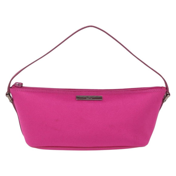 GUCCI Accessory Pouch Canvas Pink Silver 039 1103 Auth gh2280A