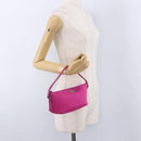 GUCCI Accessory Pouch Canvas Pink Silver 039 1103 Auth gh2280A-21