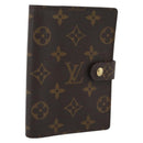 LOUIS VUITTON Monogram Agenda PM Day Planner Cover R20005 LV Auth gh2281-1
