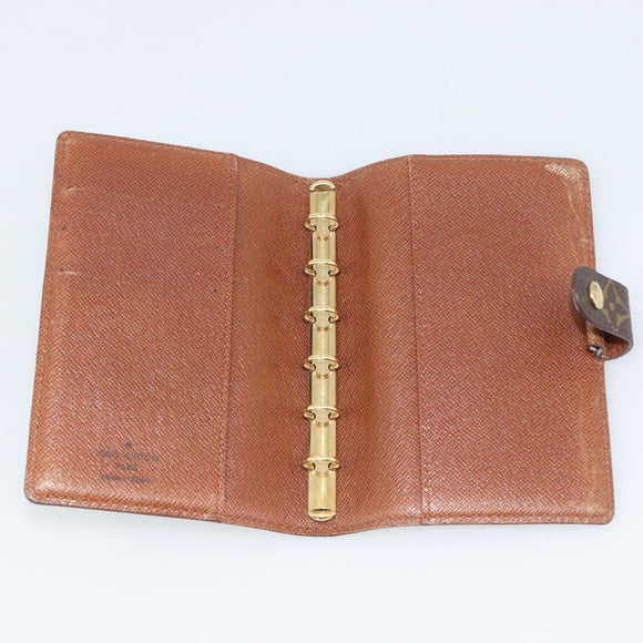 LOUIS VUITTON Monogram Agenda PM Day Planner Cover R20005 LV Auth gh2281