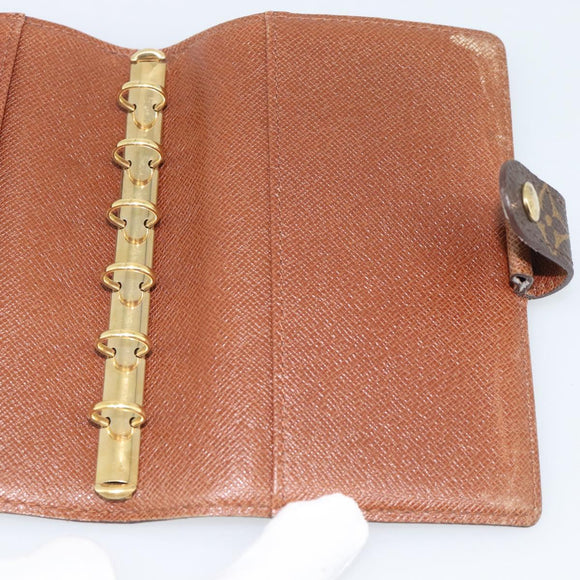 LOUIS VUITTON Monogram Agenda PM Day Planner Cover R20005 LV Auth gh2281