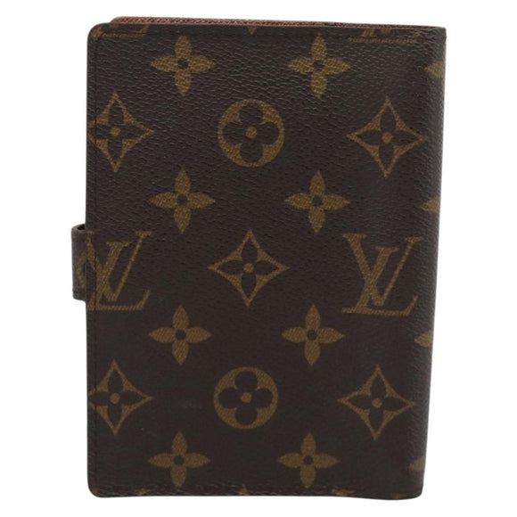 LOUIS VUITTON Monogram Agenda PM Day Planner Cover R20005 LV Auth gh2281