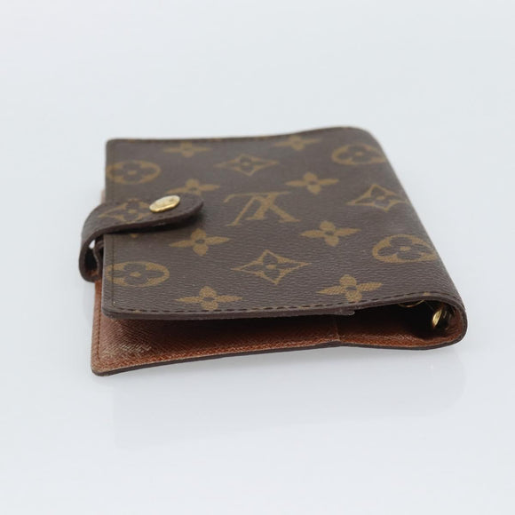 LOUIS VUITTON Monogram Agenda PM Day Planner Cover R20005 LV Auth gh2281