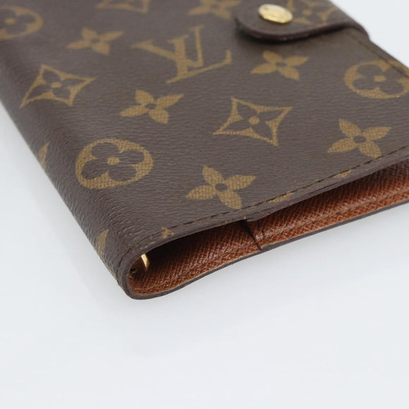 LOUIS VUITTON Monogram Agenda PM Day Planner Cover R20005 LV Auth gh2281