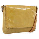 LOUIS VUITTON Monogram Vernis Thompson Street Bag Beige M91301 LV Auth gh2282A-1