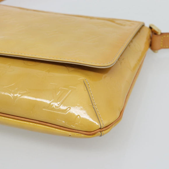 LOUIS VUITTON Monogram Vernis Thompson Street Bag Beige M91301 LV Auth gh2282A