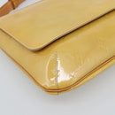 LOUIS VUITTON Monogram Vernis Thompson Street Bag Beige M91301 LV Auth gh2282A-15