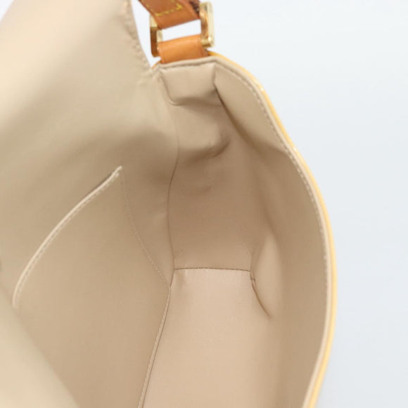 LOUIS VUITTON Monogram Vernis Thompson Street Bag Beige M91301 LV Auth gh2282A