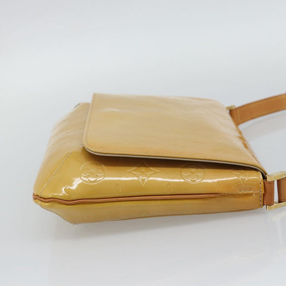 LOUIS VUITTON Monogram Vernis Thompson Street Bag Beige M91301 LV Auth gh2282A