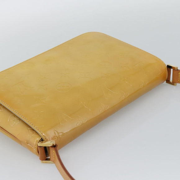 LOUIS VUITTON Monogram Vernis Thompson Street Bag Beige M91301 LV Auth gh2282A