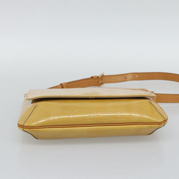 LOUIS VUITTON Monogram Vernis Thompson Street Bag Beige M91301 LV Auth gh2282A