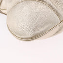 Salvatore Ferragamo Gancini Tote Bag Leather Gold Auth gh2287A-10