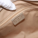 Salvatore Ferragamo Gancini Tote Bag Leather Gold Auth gh2287A-17