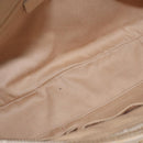 Salvatore Ferragamo Gancini Tote Bag Leather Gold Auth gh2287A-18